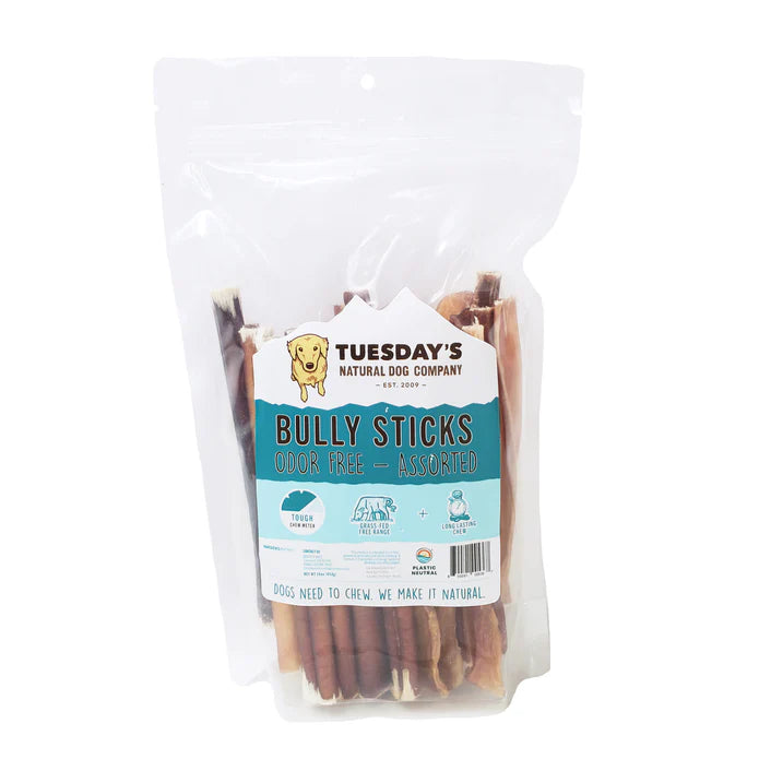 Bully Sticks by the Bag-No Odor 6" : 16 oz - Dog.Dog.Cat.