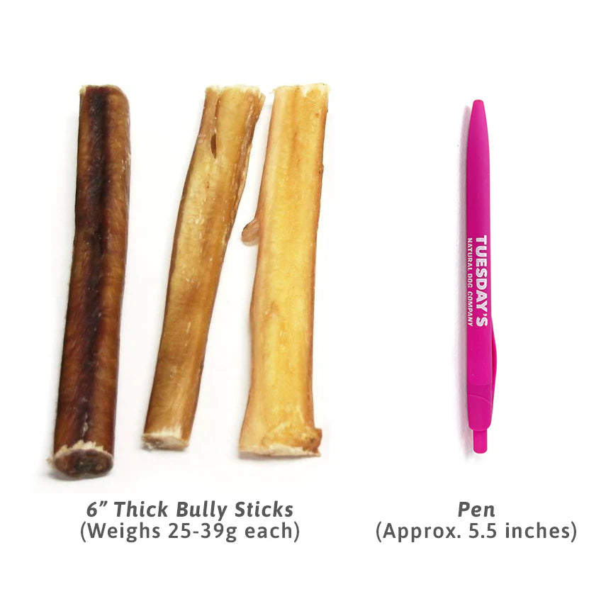 Bully Sticks by the Bag-No Odor "Thick" - Dog.Dog.Cat.