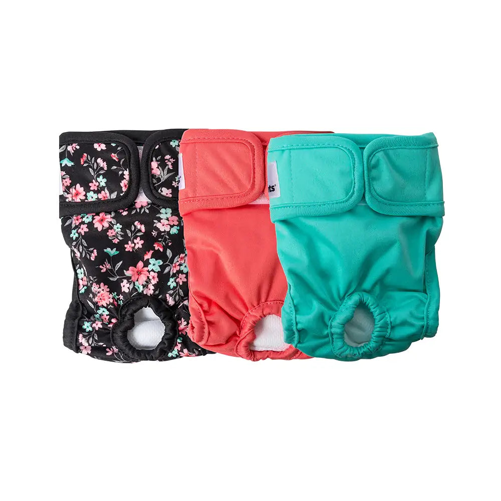 Pet Parents® - Dog Diapers (3-Pack) + Extendrs®, Washable Dog Diapers - Dog.Dog.Cat.