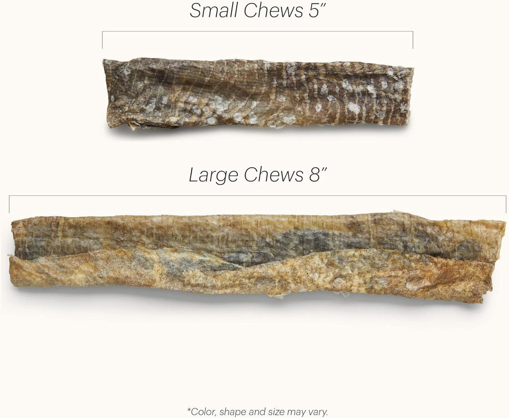 The Honest Kitchen Human Grade Ocean Chews Crispy Cod Fish Skins Dog Treats, 5.5 Ounces - Dog.Dog.Cat.