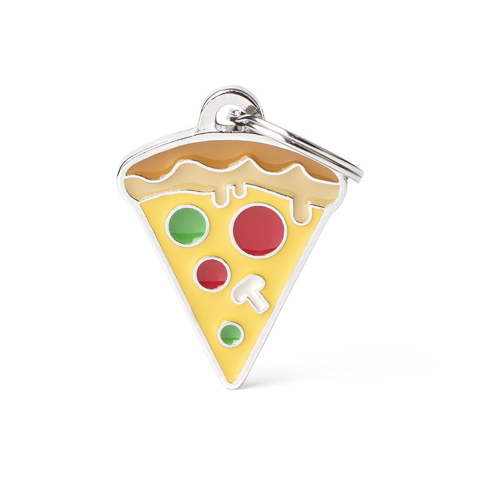 Food Pizza ID Tag - MyFamily - Dog.Dog.Cat.