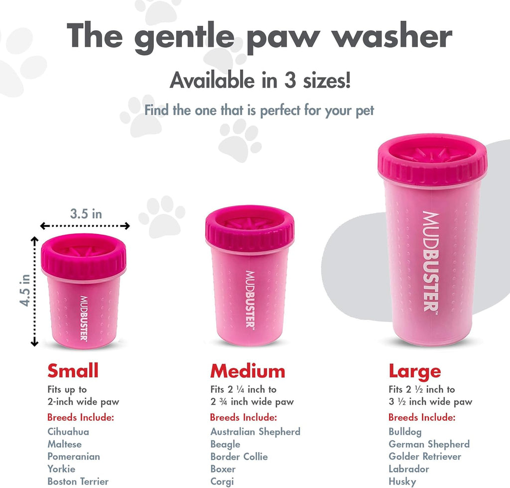Dexas Mudbuster Foot Wash – Flexible Silicone Pedal Scrubber for Gentle Foot Cleaning - Dog.Dog.Cat.