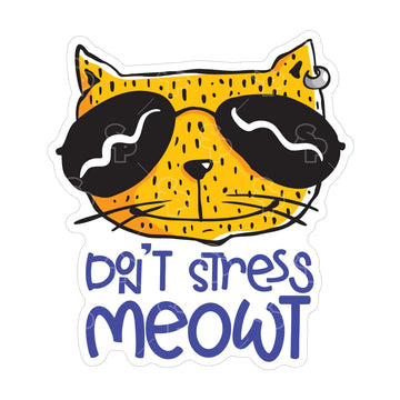 Sticker Pack Sticker SM- Don't Stress Meowt - Dog.Dog.Cat.