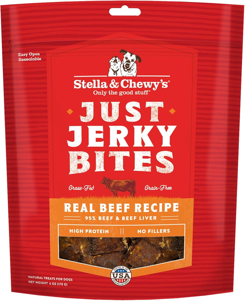 Stella & Chewy Just Jerky Bites Dog Treats - 6 oz - Dog.Dog.Cat.