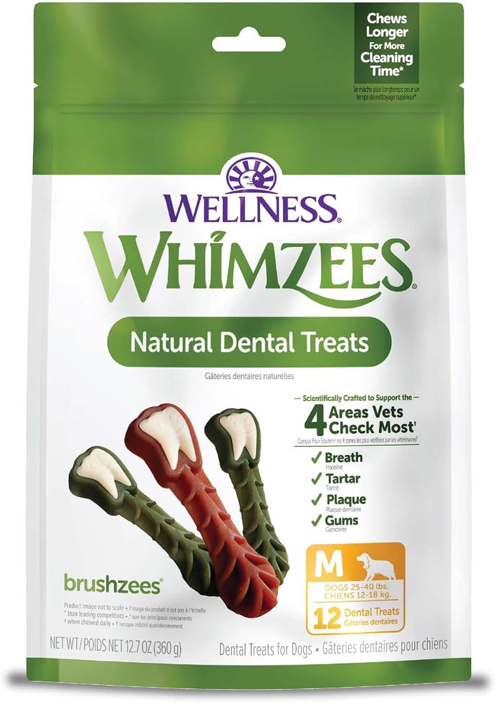 Whimzee Dental Daily Use Dental Treats for Dogs - Brushzees - Dog.Dog.Cat.