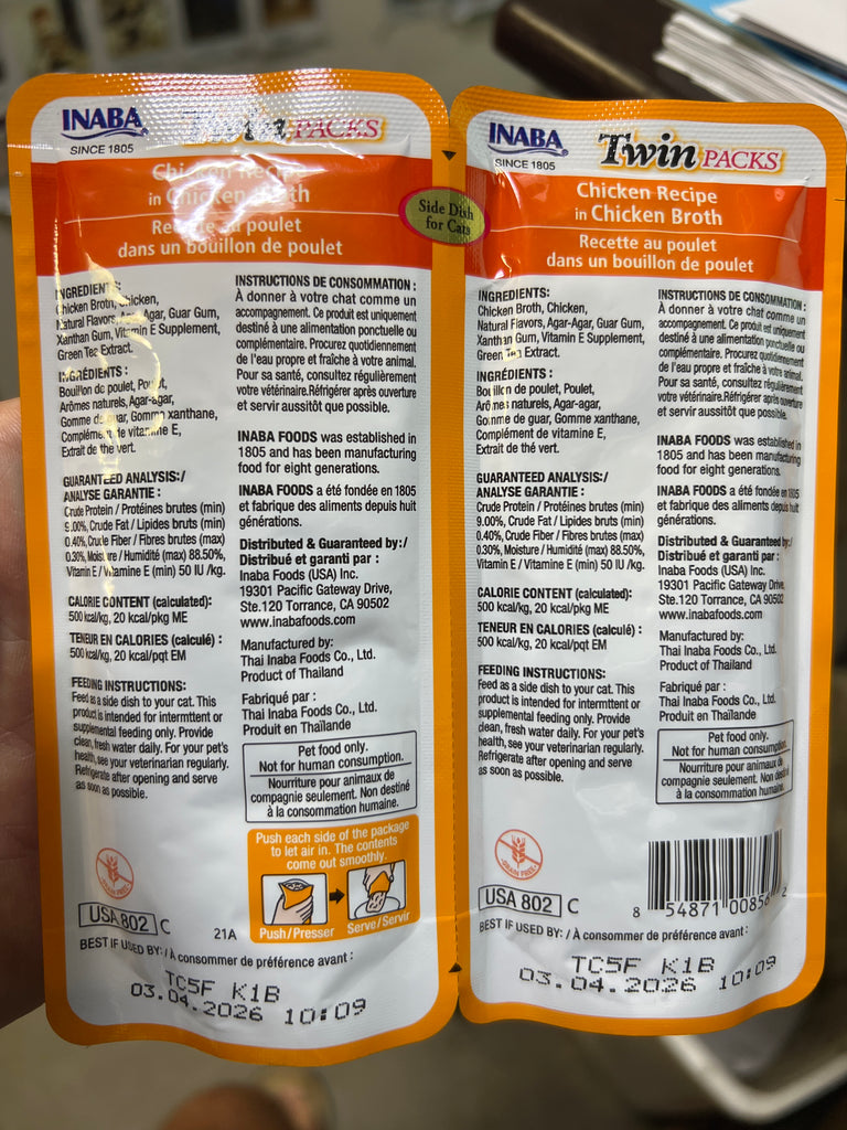 Inaba Twin Packs 2.8 oz - Dog.Dog.Cat.