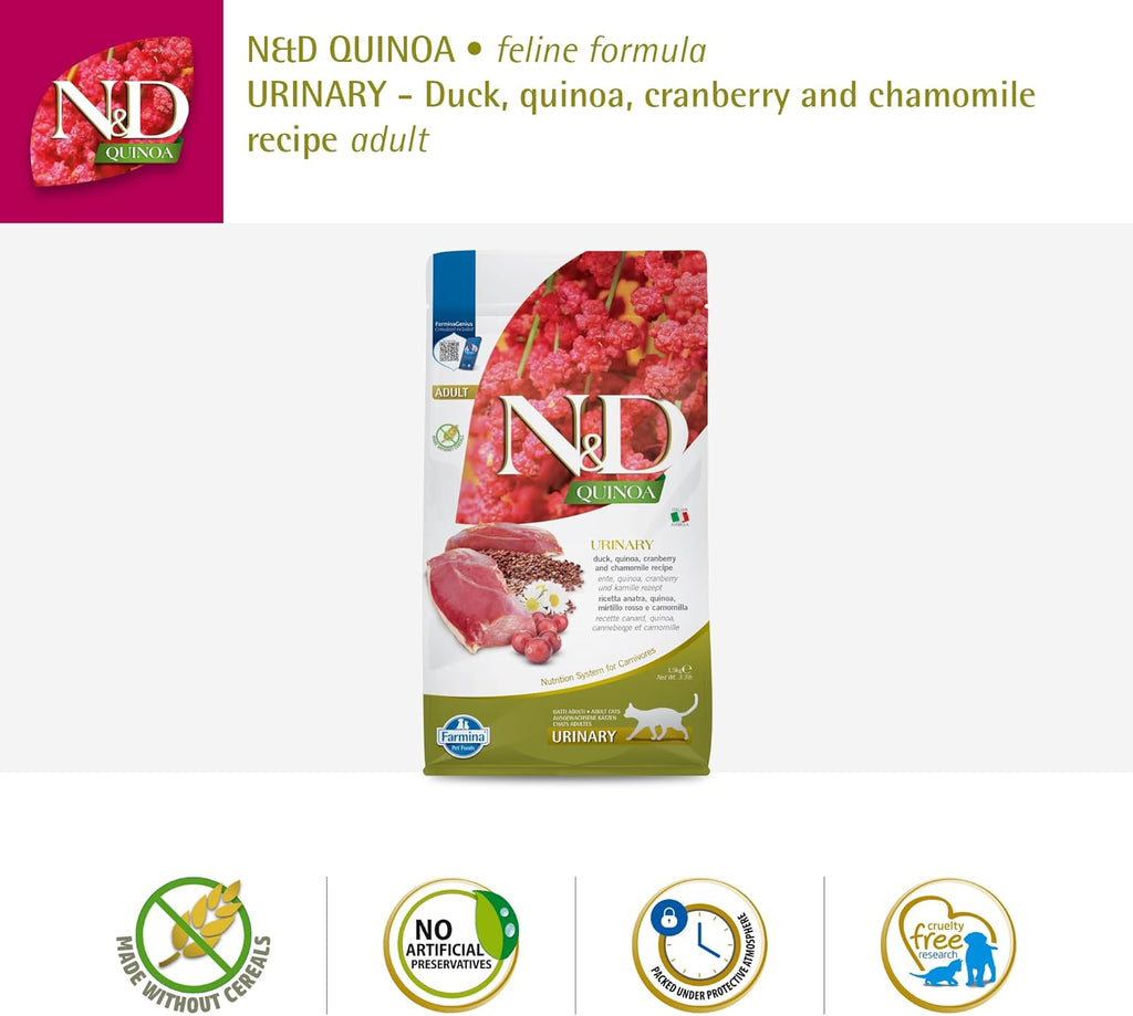 Farmina Dry Cat Food-Duck Urinary : 3.3 LB - Dog.Dog.Cat.