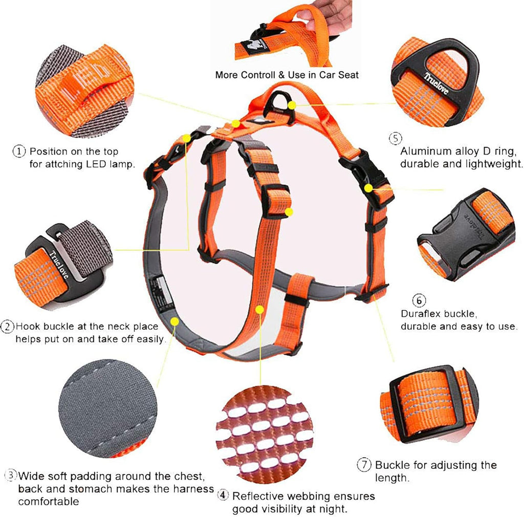 TrueLove Webbing Harness TLH6171 Durable Adjustable Safety Harness for Various Uses - Dog.Dog.Cat.