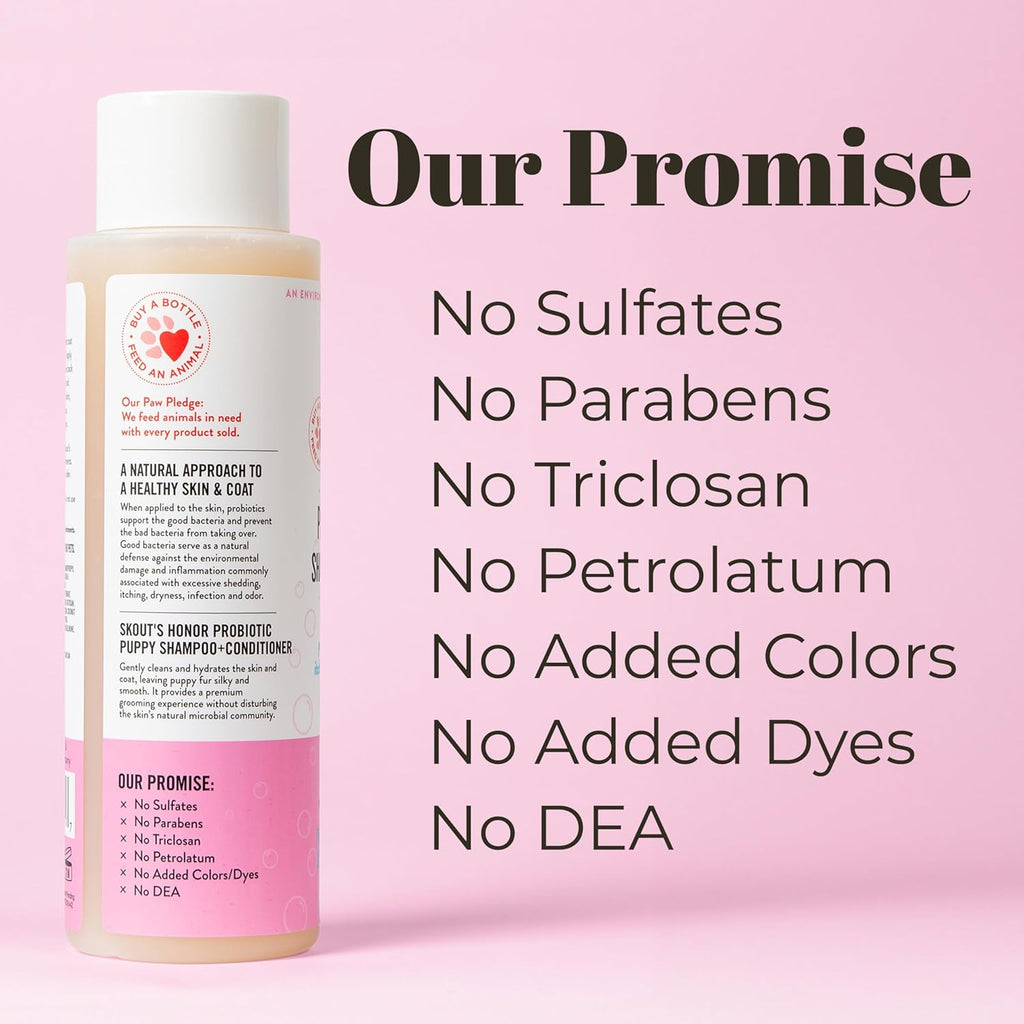 Skout's Honor Probiotic Shampoo+Conditioner Puppy - Dog.Dog.Cat.