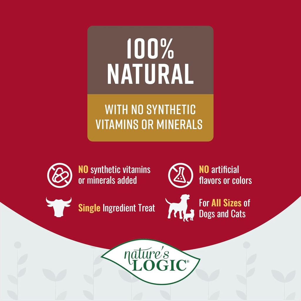 Nature' Logic Dog Treat Beef Lung 1 LB - Dog.Dog.Cat.