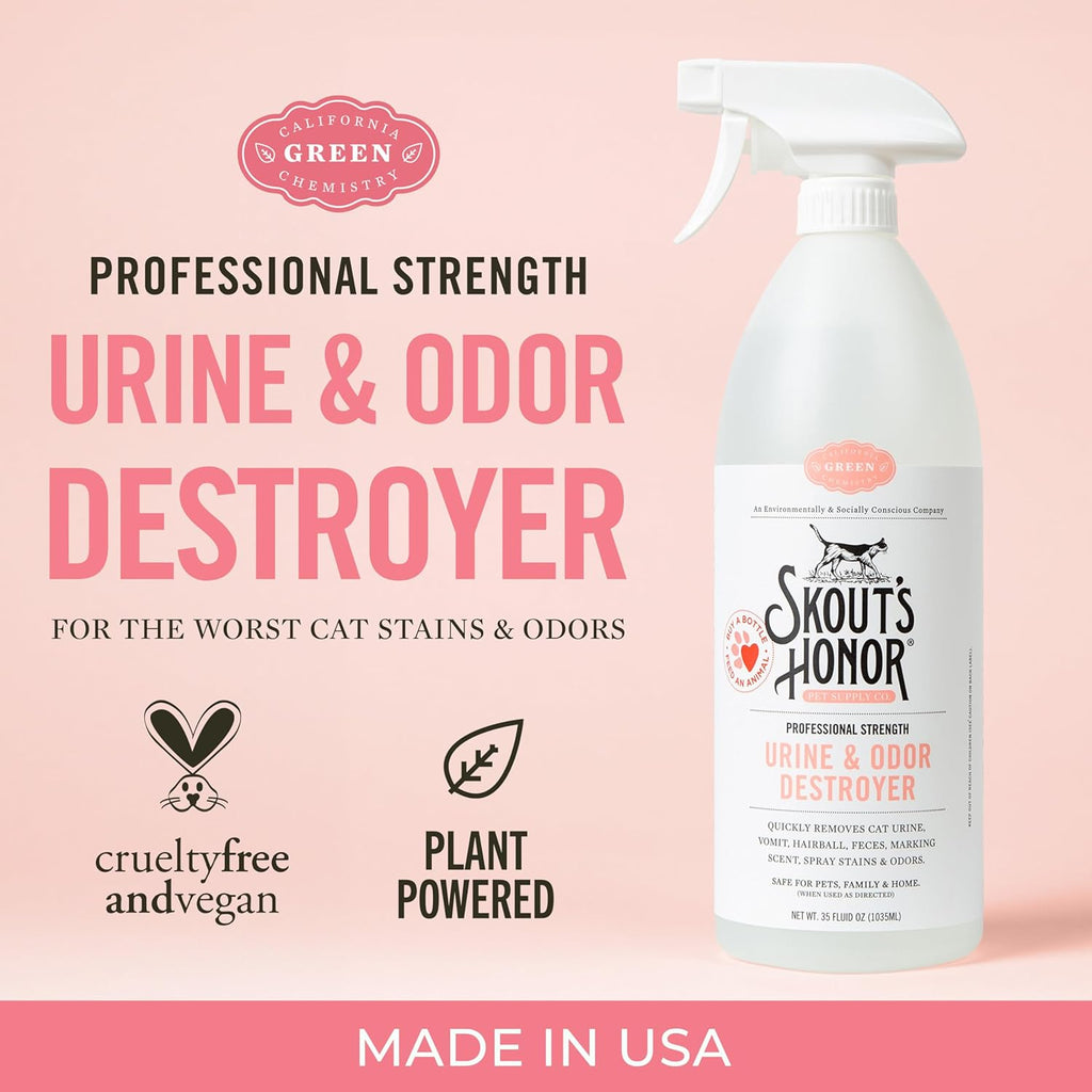 Skout's Honor - Cat Urine Destroyer - 35 oz - Dog.Dog.Cat.