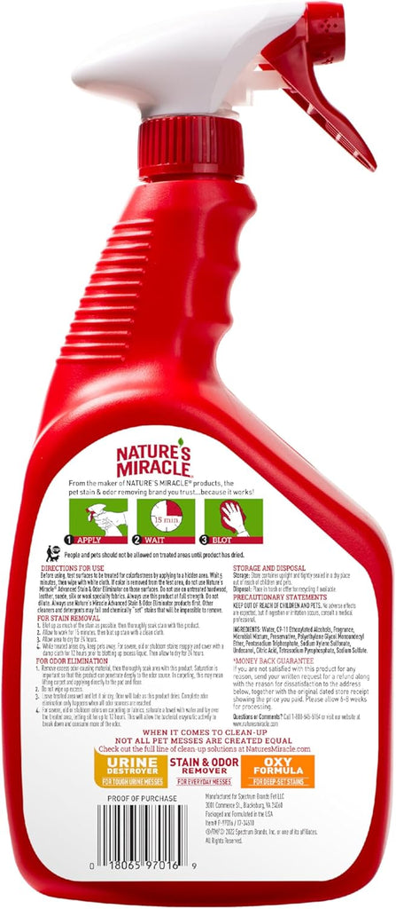Natures Miracle Spray Advanced Dog - 32 oz - Dog.Dog.Cat.