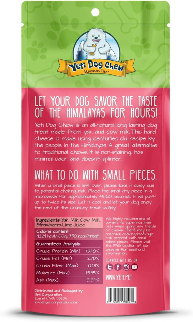 Yeti Dog Chew from the Himalayas of Nepal - Strawberry - Dog.Dog.Cat.