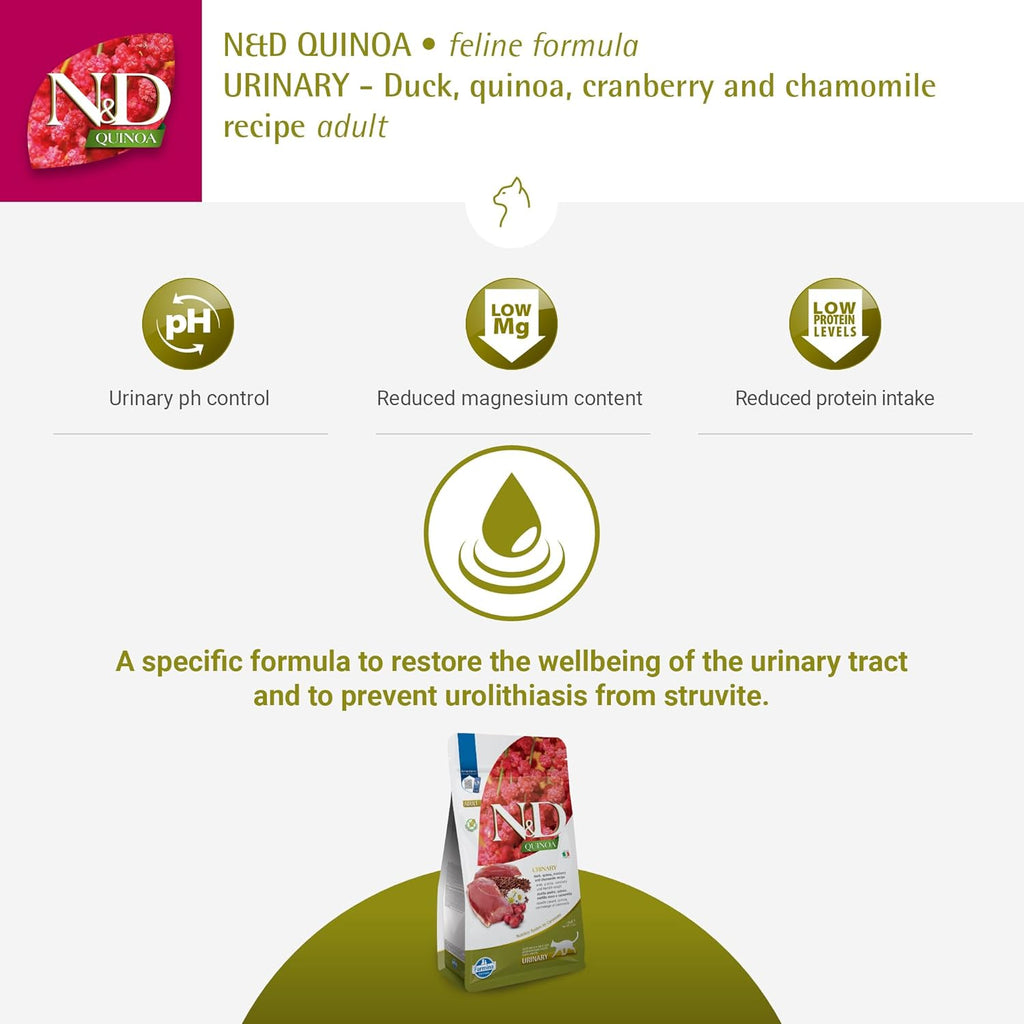 Farmina Dry Cat Food-Duck Urinary : 3.3 LB - Dog.Dog.Cat.