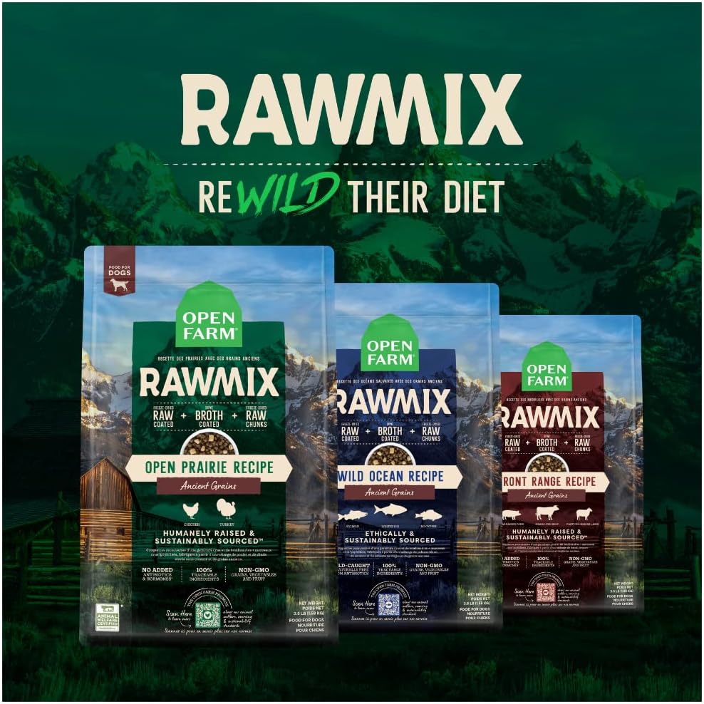 Open Farm Rawmix Ancient Grain - Wild Ocean Recipe - Dog.Dog.Cat.