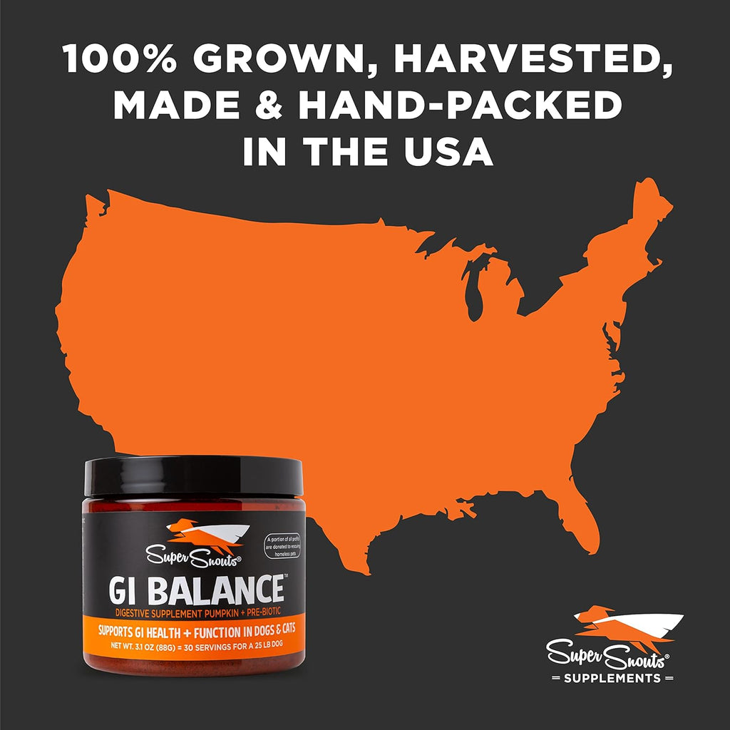 Super Snouts Supplements-GI Balance : 3.5 oz - Dog.Dog.Cat.