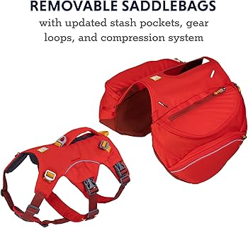 Ruffwear Palisades Pack 2022-RED Sumac : LRG/XL - Dog.Dog.Cat.