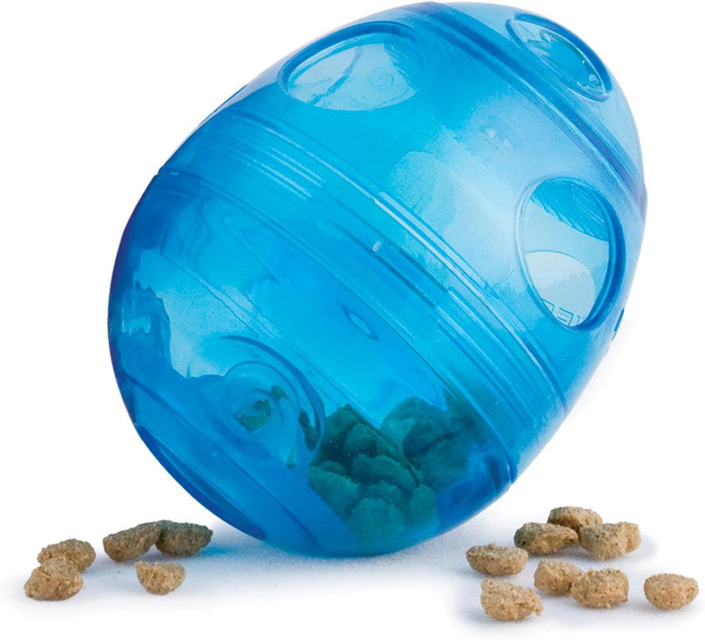 PetSafe FUNKitty Egg Cersizer - Cat Slow Feeder - Interactive Cat Meal Dispensing Toy - Great for Portion Control and Fast Eaters - Improve Digestion - Cat Enrichment and Exercise Toy - Dog.Dog.Cat.
