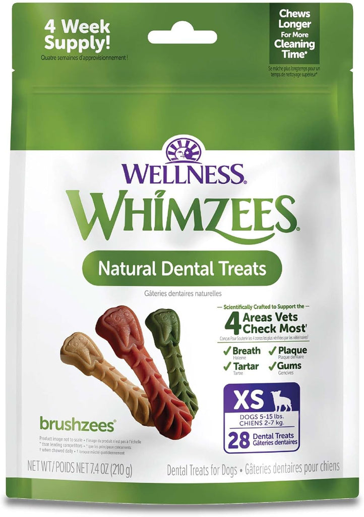 Whimzee Dental Daily Use Dental Treats for Dogs - Brushzees - Dog.Dog.Cat.