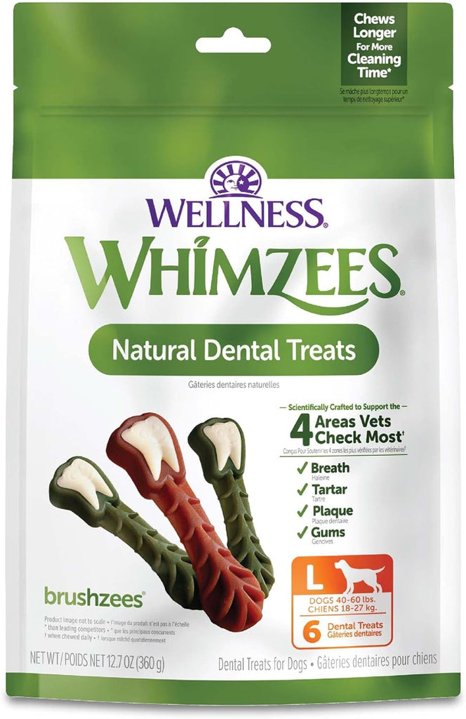 Whimzee Dental Daily Use Dental Treats for Dogs - Brushzees - Dog.Dog.Cat.