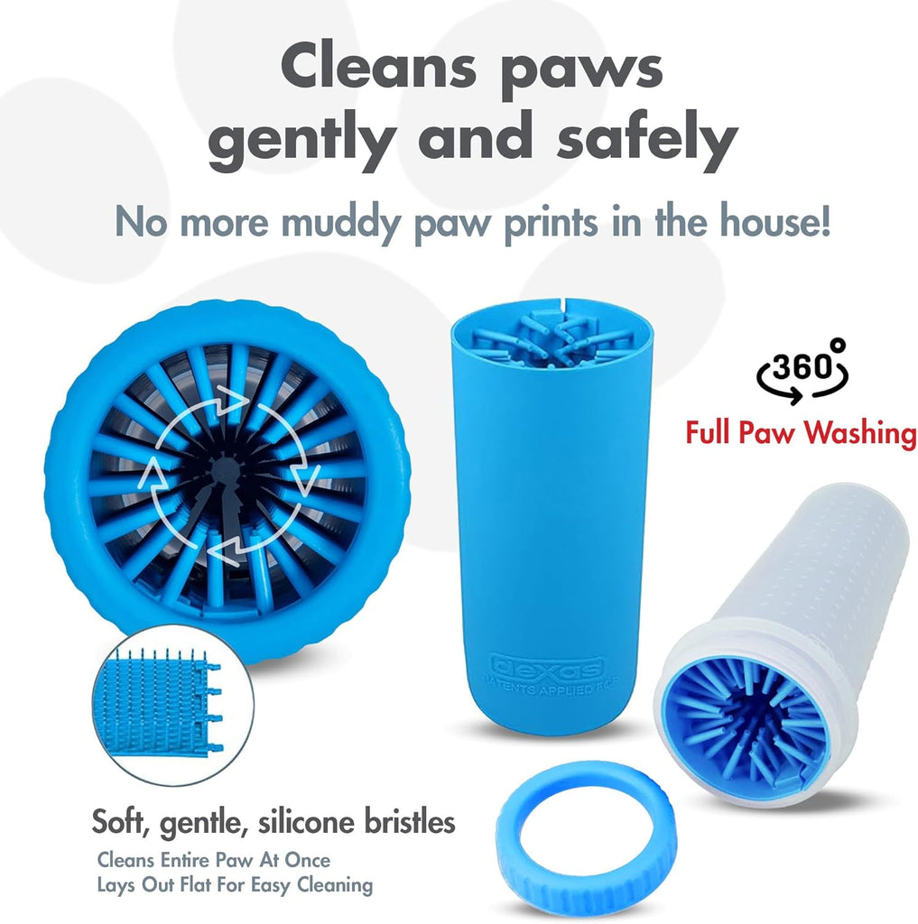 Dexas Mudbuster Foot Wash – Flexible Silicone Pedal Scrubber for Gentle Foot Cleaning - Dog.Dog.Cat.