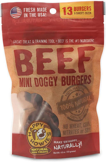 Happy Howie Dog Burger-Beef : 4.0 oz - Dog.Dog.Cat.
