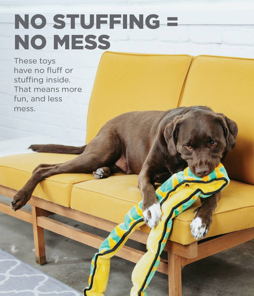 Outward Hound Invincibles Snake Durable Plush Toy Green XXL - Dog.Dog.Cat.