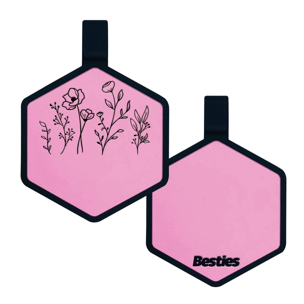 Besties Pets - Wildflowers Silicone ID Tag - Dog.Dog.Cat.