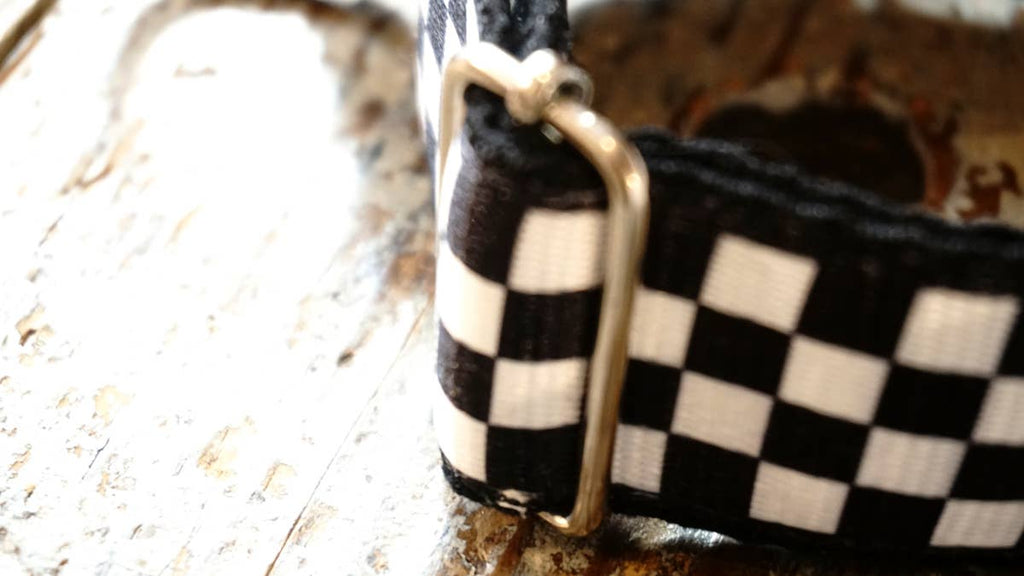 hundsfutter - “Como Vans” 4 cm necklace black and white - Dog.Dog.Cat.