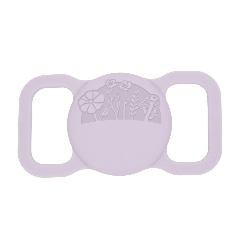 Besties Pets - Superbloom Silicone Pet AirTag Holder - Personalized - Dog.Dog.Cat.