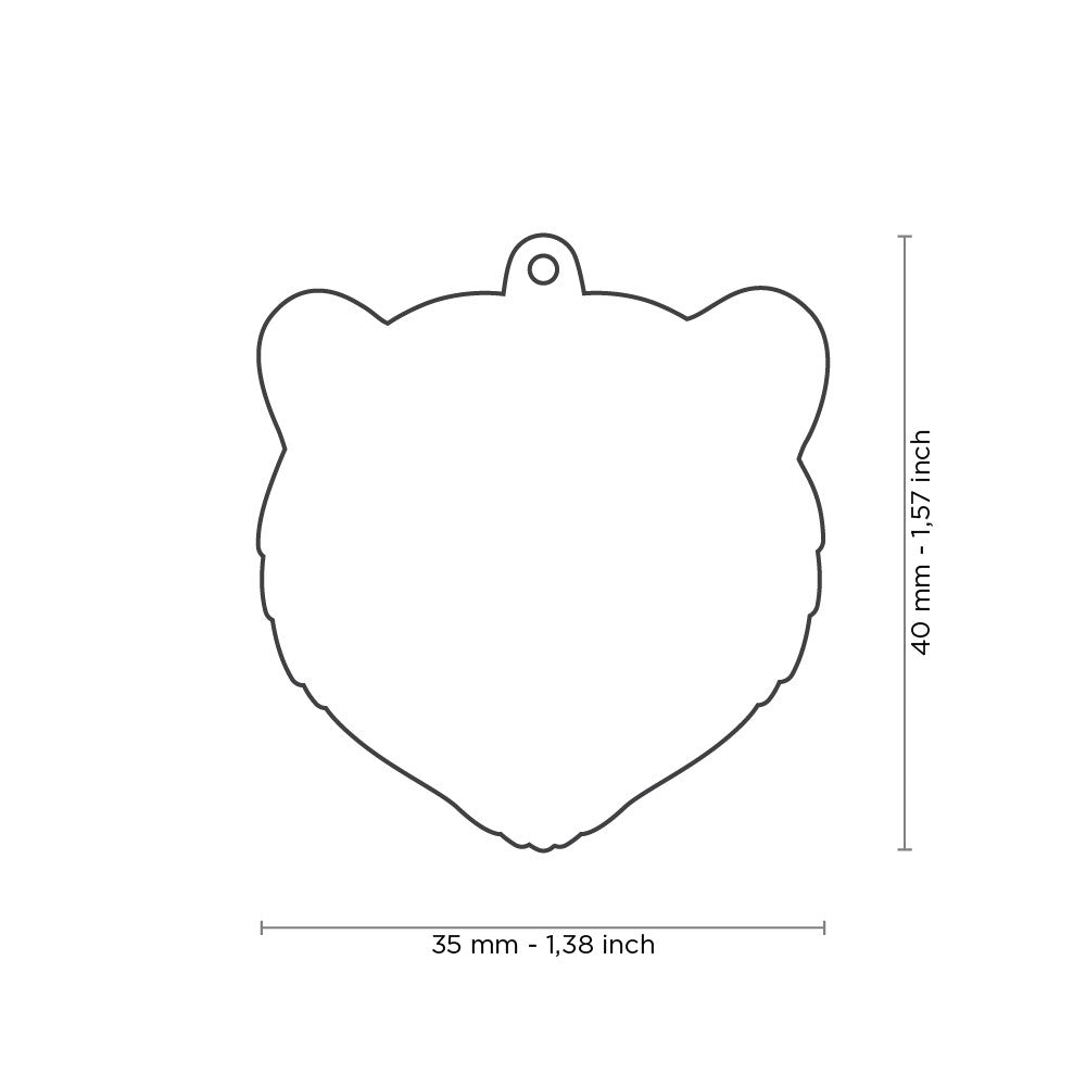 Wild Bear ID Tag - MyFamily - Dog.Dog.Cat.