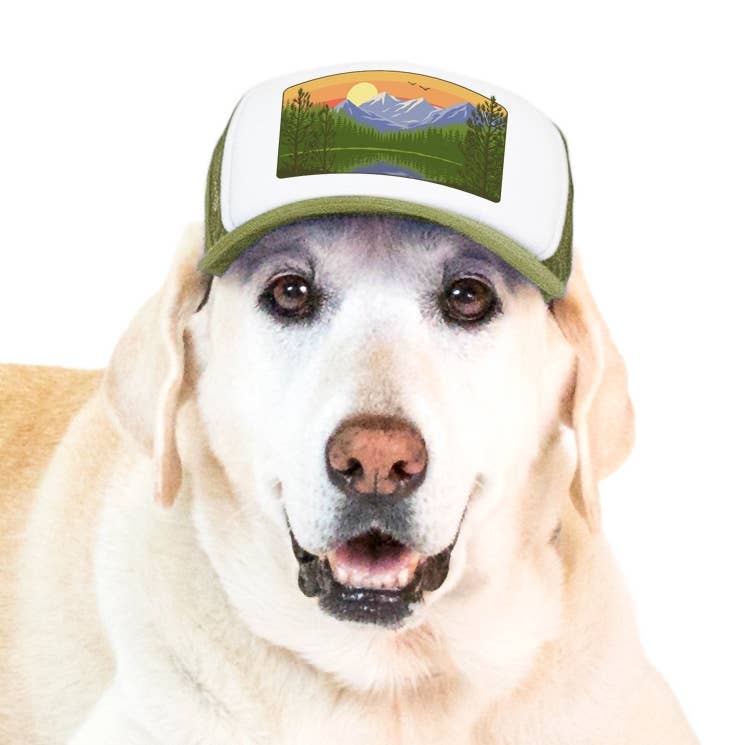 Mountain Lake Standard Lake Tahoe | Trucker Hat for Dogs - Dog.Dog.Cat.