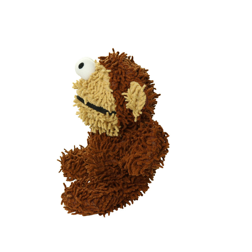 Tuffy Dog Toys - VIP Products - Mighty Microfiber Ball Med Monkey, Durable, Squeaky Dog Toy - Dog.Dog.Cat.