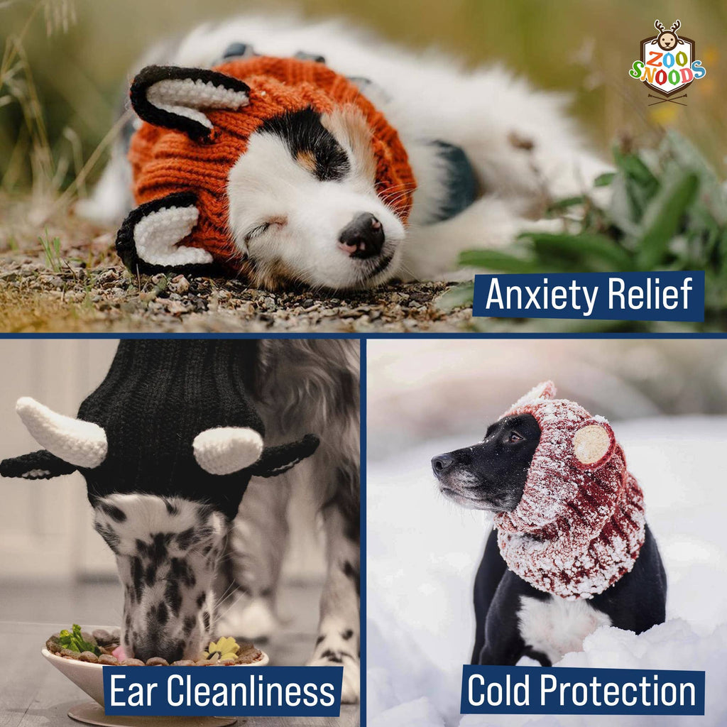 Zoo Snoods - Devil Design Snood Cozy Fleece Neck Warmer for Cold Weather - Dog.Dog.Cat.
