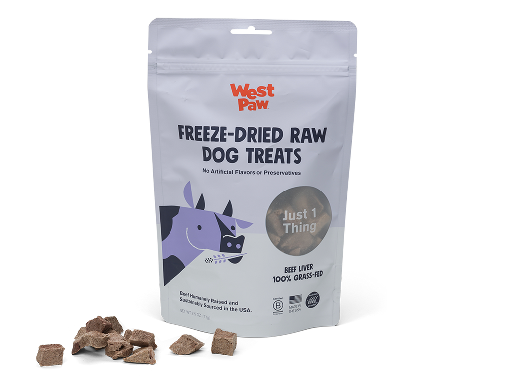 West Paw - Freeze-Dried Beef Liver Single-Ingredient Treats - Dog.Dog.Cat.