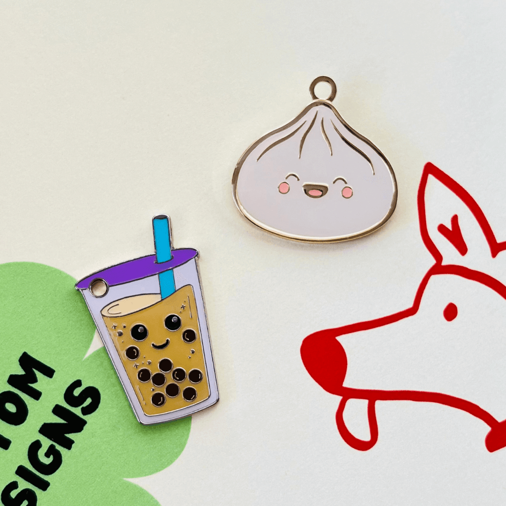 Dumpling Pet ID Tag - Dog.Dog.Cat.