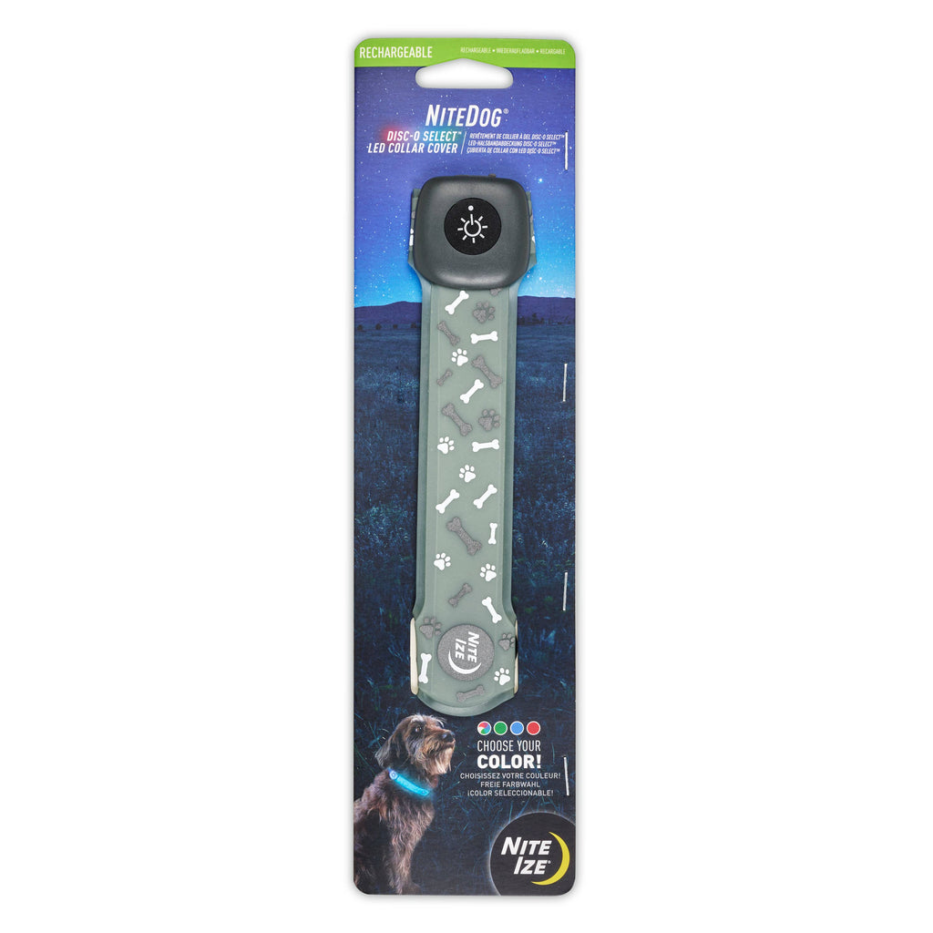 Nite Ize NiteDog Rechargeable LED Collar Cover Disc-O Select - Dog.Dog.Cat.