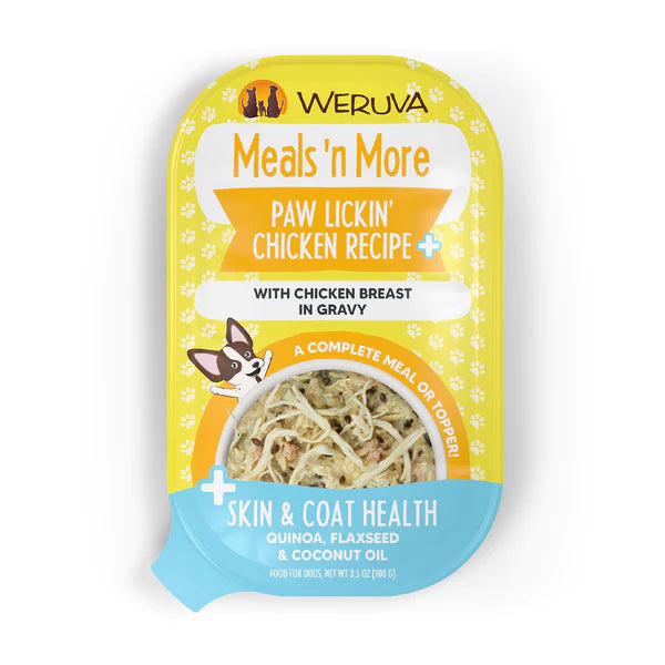 Weruva Meals 'n More  Paw Lickin' Chicken Recipe Plus with Chicken Breast in Gravy - Dog.Dog.Cat.