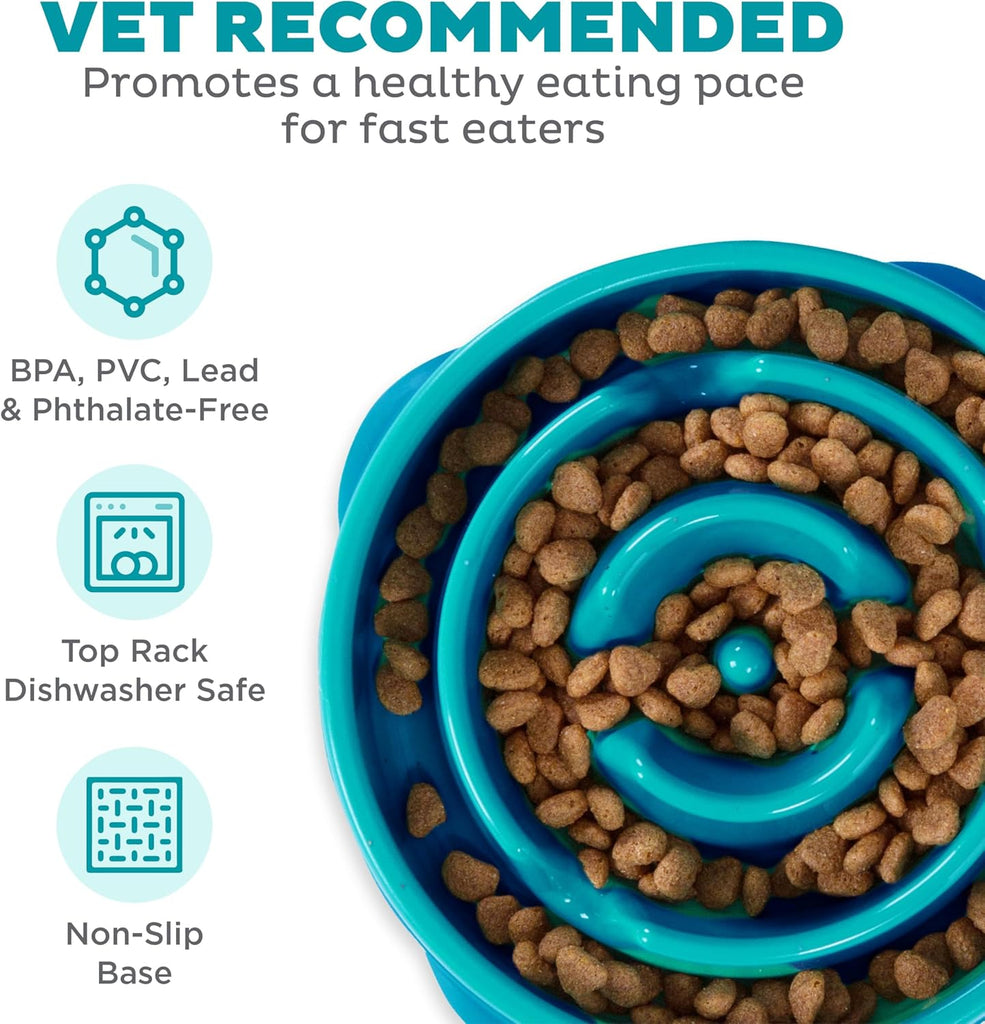 Outward Hound Fun Feeder Interactive Slow Feeder Bowl for Dogs - Dog.Dog.Cat.