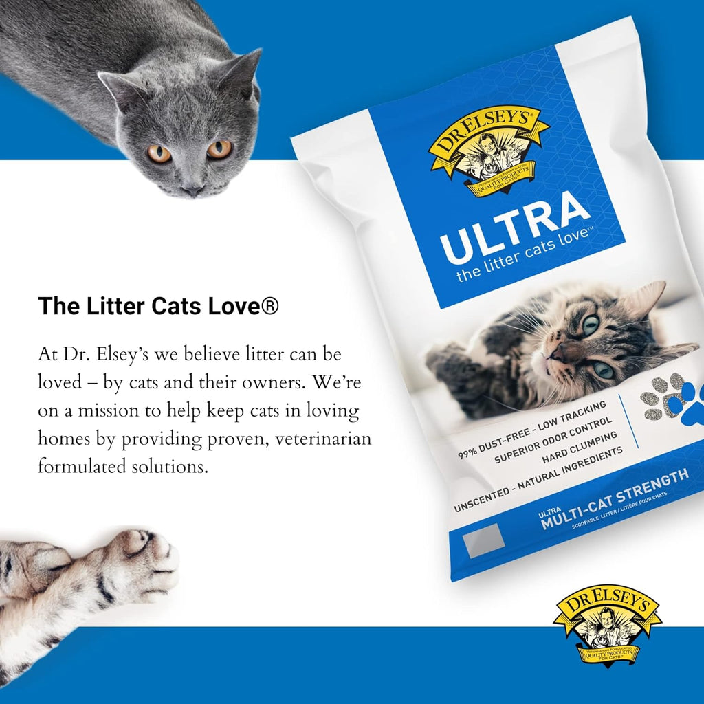 Dr. Elsey's Ultra Clay Clumping Cat Litter - Dog.Dog.Cat.
