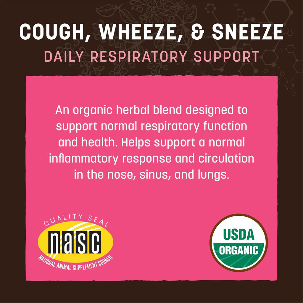 Earth Animal Supplement- Cough and Sneeze : 2 oz - Dog.Dog.Cat.