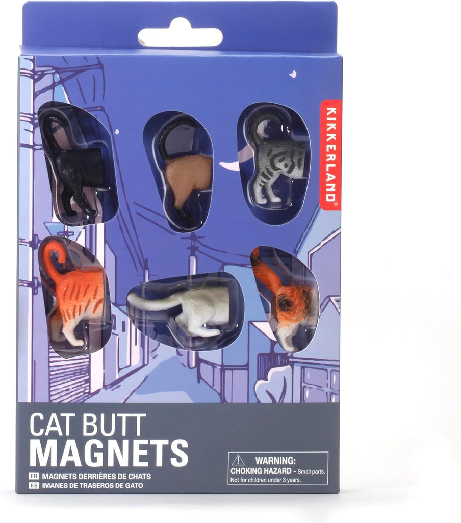 Kikkerland Design Inc Butt Magnets Cat 5/6 - Dog.Dog.Cat.