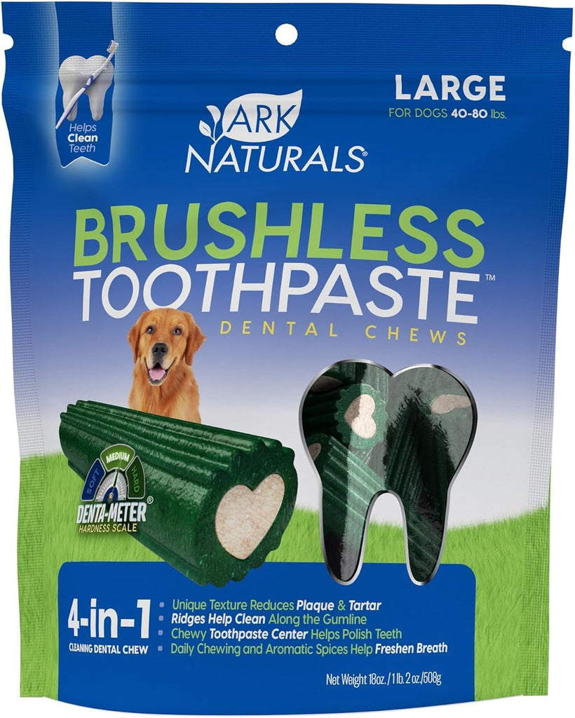 Ark Natural Brushless - Teeth Cleaning Dog Treats Toothpaste for Dogs - Dog.Dog.Cat.