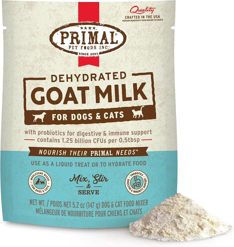 Primal Dehydrated Goat Milk for Dogs and Cats - Dog.Dog.Cat.