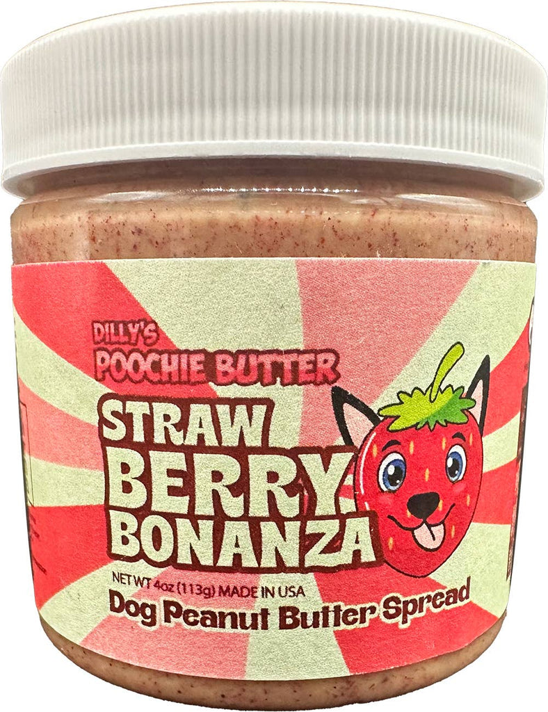 Poochie Butter - 4oz Dog Peanut Butter Flavored Jar Collection - Dog.Dog.Cat.