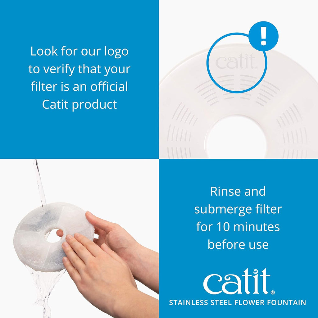 Catit Flower Fountain Stainless Steel - Dog.Dog.Cat.