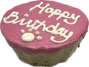 Preppy Puppy Birthday Cake-Cake Pink : 4" - Dog.Dog.Cat.