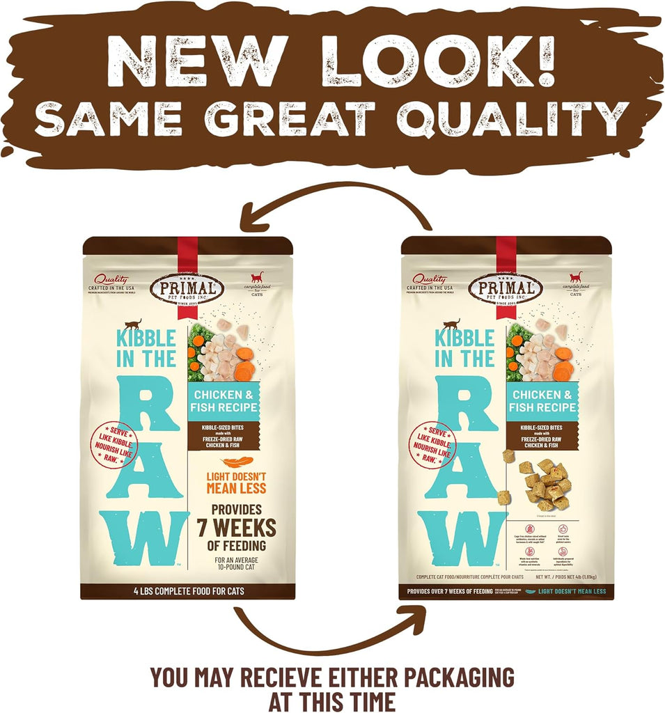 Primal Kibble in the Raw Cat Food - Dog.Dog.Cat.