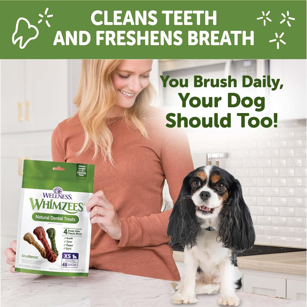 Whimzee Dental Daily Use Dental Treats for Dogs - Brushzees - Dog.Dog.Cat.