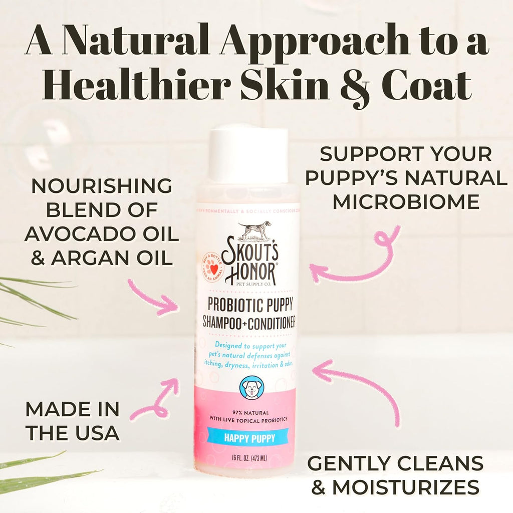 Skout's Honor Probiotic Shampoo+Conditioner Puppy - Dog.Dog.Cat.